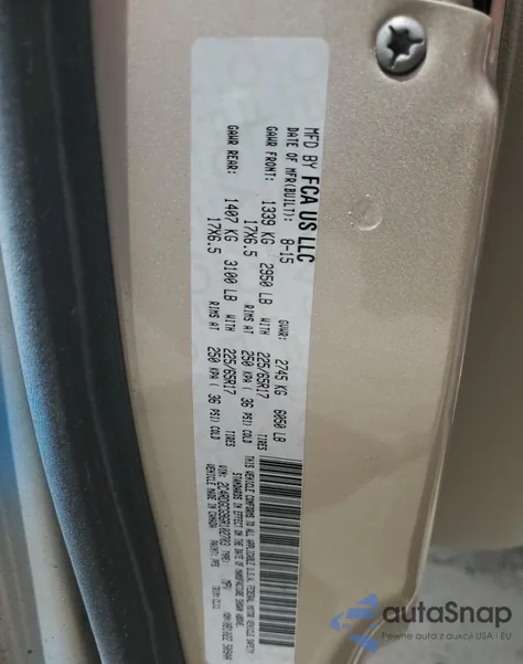 2016 Dodge Grand Caravan Sxt z USA, uszkodzony, nr VIN 2C4RDGCG9GR102703